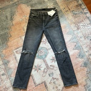 MOTHER Mid rise dazzler ankle-open later